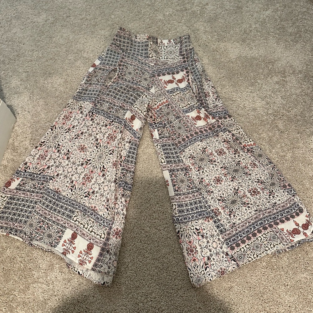 Bohemian Wide-Leg Pants size Small